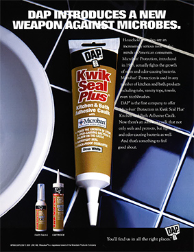 DAP Kwik Seal Plus Weapon Against Microbes Ad 
