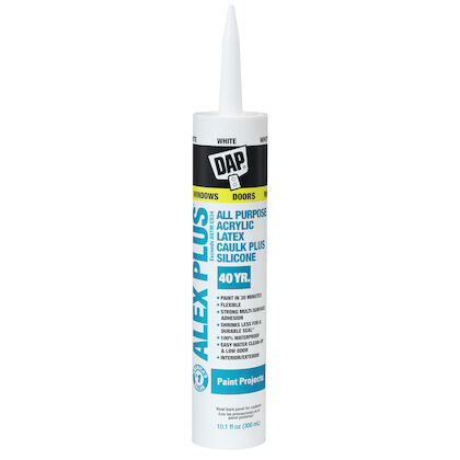 DAP; all purpose caulk; siliconized latex caulk; acrylic latex sealant; paintable latex caulk