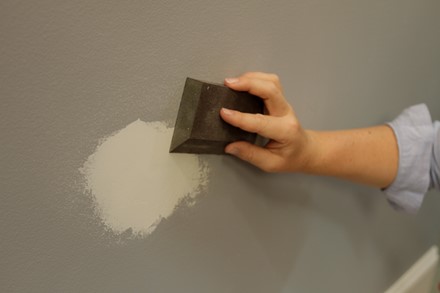 sand spackling when dry