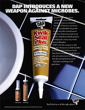 DAP Kwik Seal Plus Weapon Against Microbes Ad