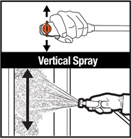 Vertical spray foam DAP