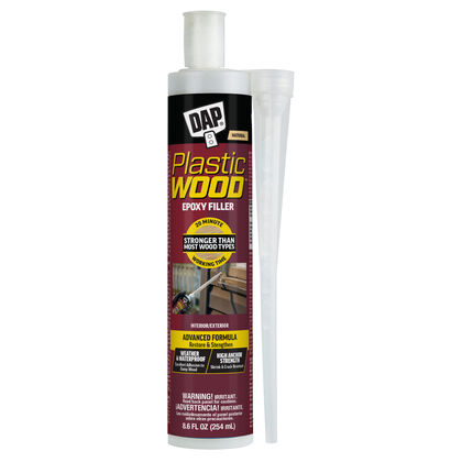 DAP Plastic Wood Filler Putty - 16 Oz Can, Natural Color, For Wood Repairs