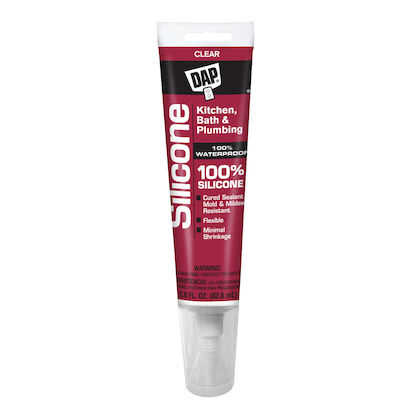 290mL 100% Silicone Kitchen & Bath Sealant, Clear/Transparent