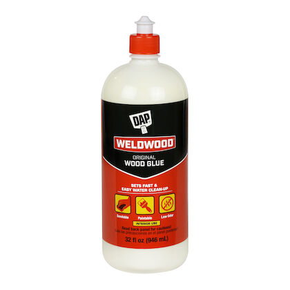 Wood Glue, Fast Setting, White, Gallon