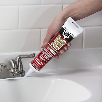 DAP Silicone Plus Premium Silicone Kitchen & Bath Sealant Clear, Silicone +  K&B Sealant Clear 