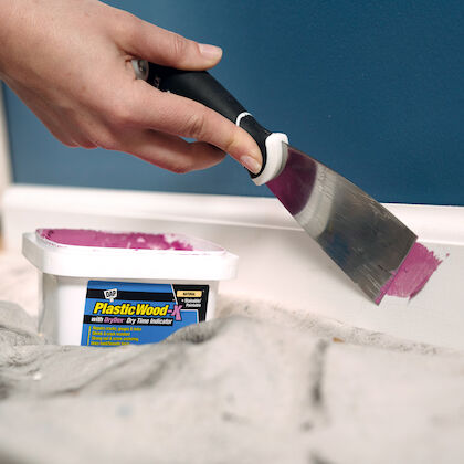 How to Use DAP Plastic Wood Filler - Demo and Step by Step #diy