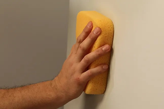 cleaning wall